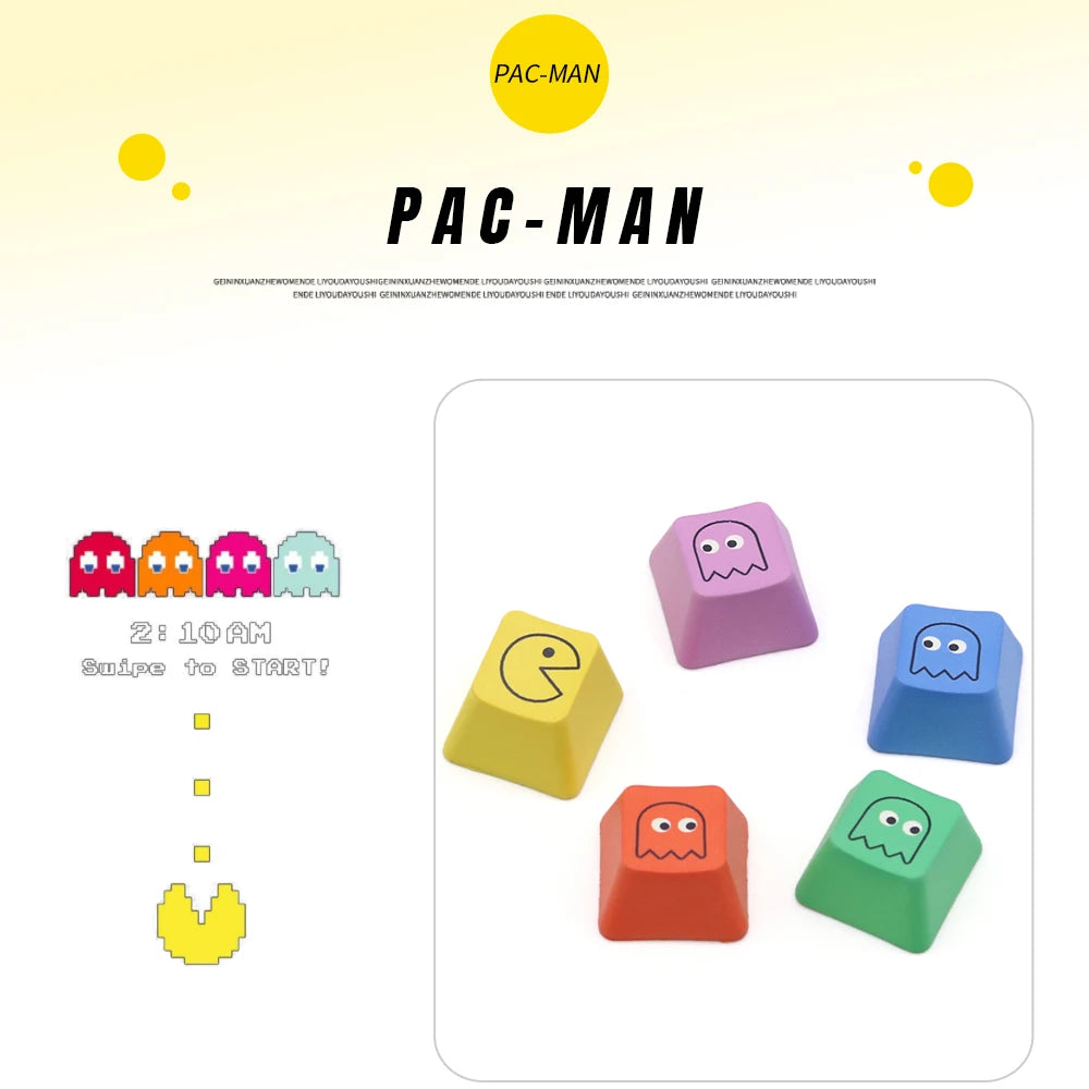 OEM Profile PBT Keycaps (5pcs) for MX Mechanical Gaming Keyboard – Mario Style