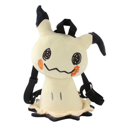 Cute Pokemon Backpack Kawaii Japanese Style Plush Bag Gengar Eevee Snorlax Backpack Schoolbag Cosplay Props Fashion Gifts