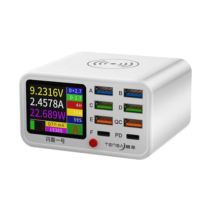 8-Port Wireless Charger Hub.