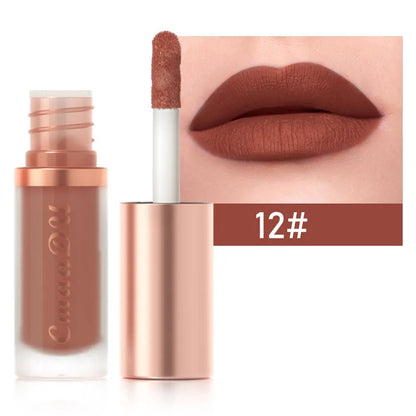 CmaaDu Waterproof Matte Velvet Lip Glaze: Long-Lasting Non-Stick Liquid Lipstick