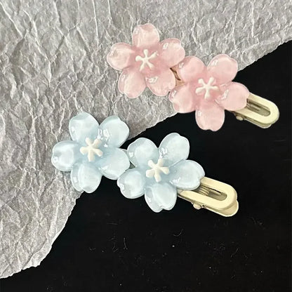 Jelly Cherry Blossom Hair Clips.