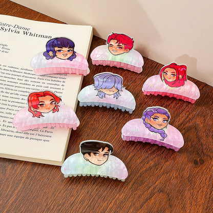 1PC/7PCS Cute girl group hair claw, multi-functional hair accessory hair claw