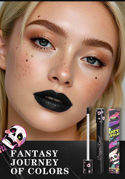 12 Color Halloween Lip Gloss Makeup Black Green Purple Lipstick Christmas Tint Moisturizer Waterproof Matte Lipstick Lip Pigment