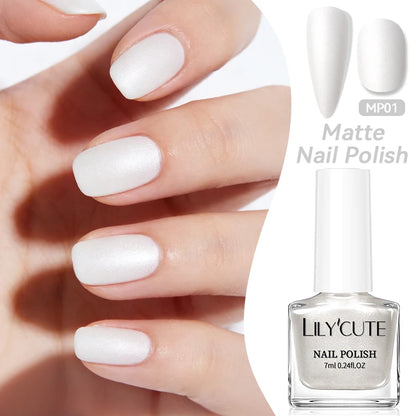 LILYCUTE 7ml Matte Nail Polish - 28 Autumn Colors