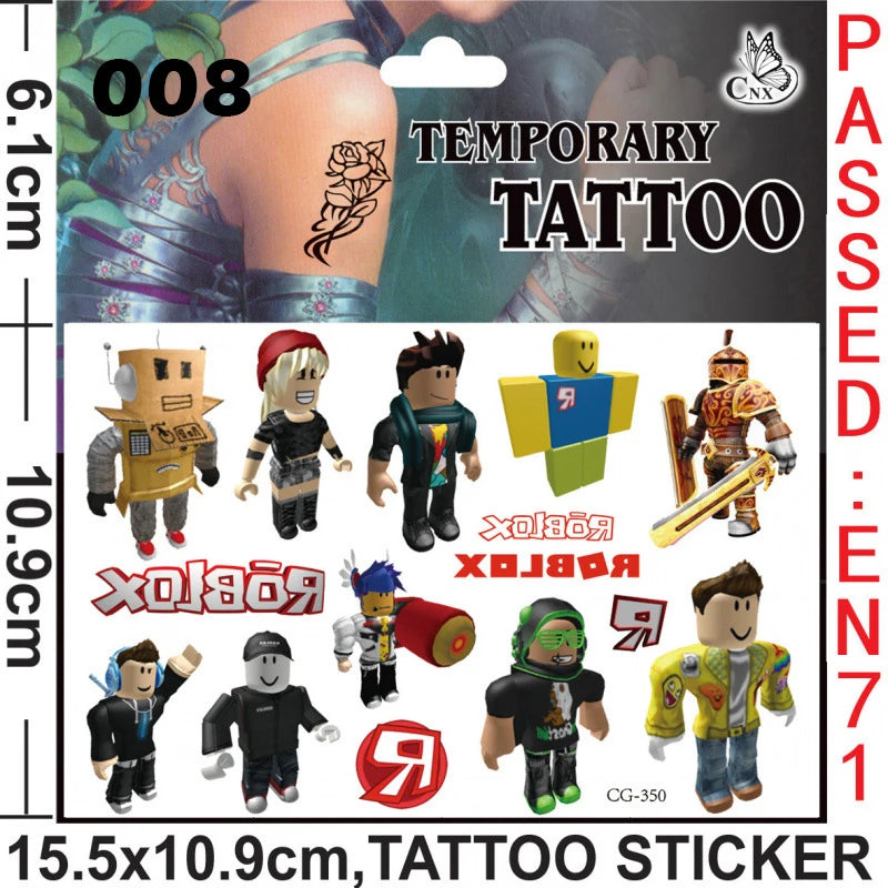 Hot Roblox Party Favors Gifts Slap Bracelets Stickers Goodie Bag Fillers Supplies Children's Birthday Souvenirs Decoration Toys