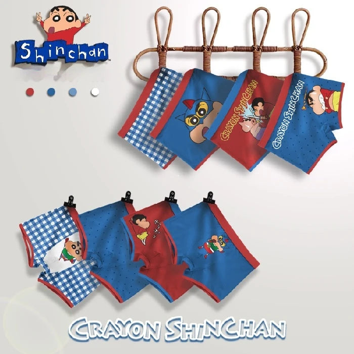 4-Piece Set Pikachu Boys' Underwear Pure Cotton Children'S Flat Corner Pants Summer Thin Spring Cartoon Cute Shorts