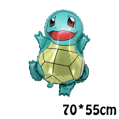 Pokemon Set Series Balloon Set Pikachu Charmander Children's Birthday Toy Decoration Aluminum Film Balloon Party Supplies