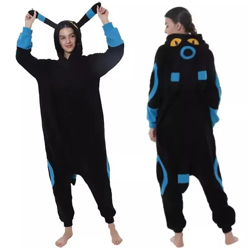 In Stock Snorlax Squirtle Mewtwo Onesie Gengar Cosplay Costume Halloween Adult Anime Cute Cat Eevee Boys And Girls Pajamas
