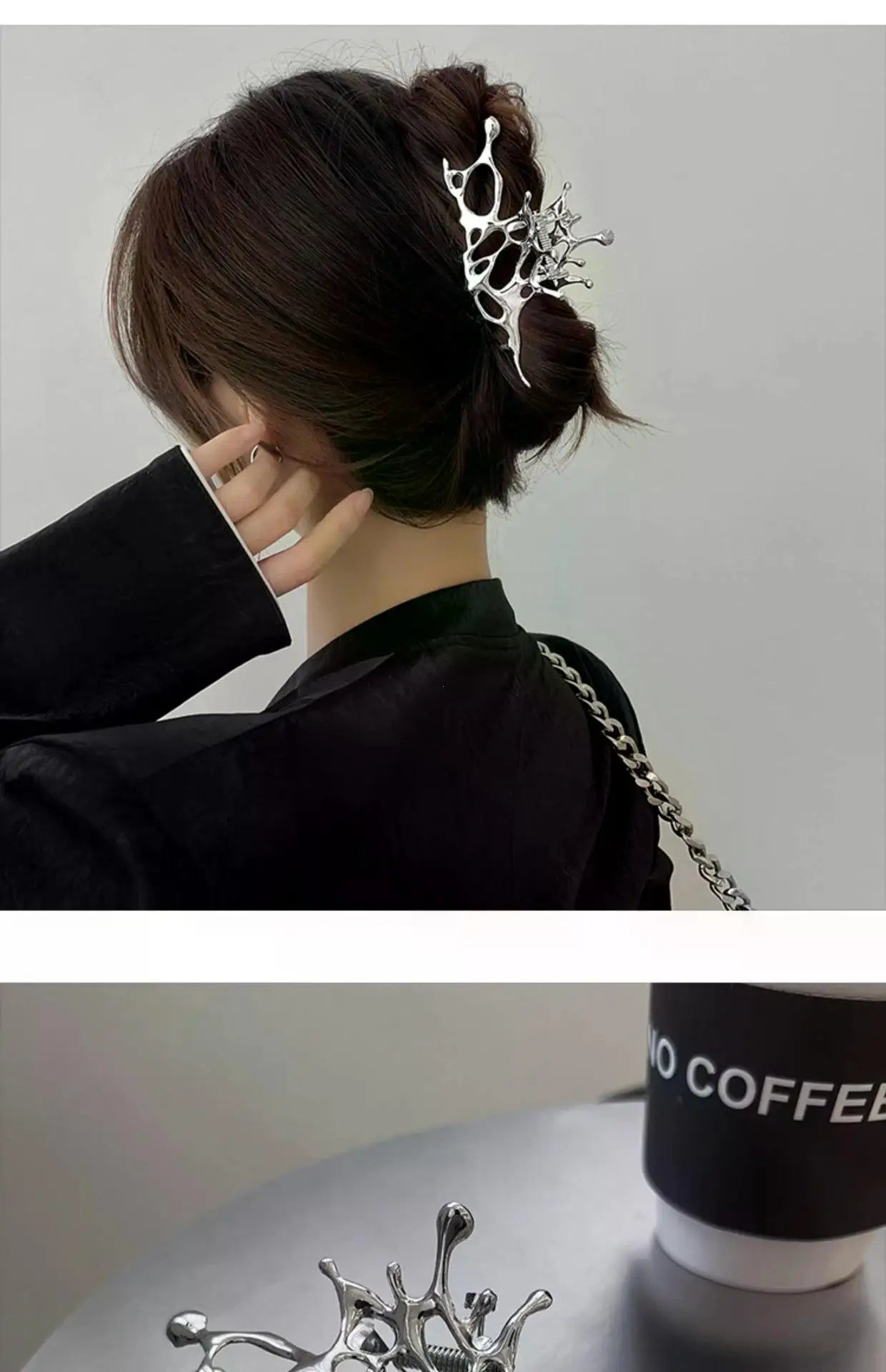 Y2K Metal Claw Hair Clip