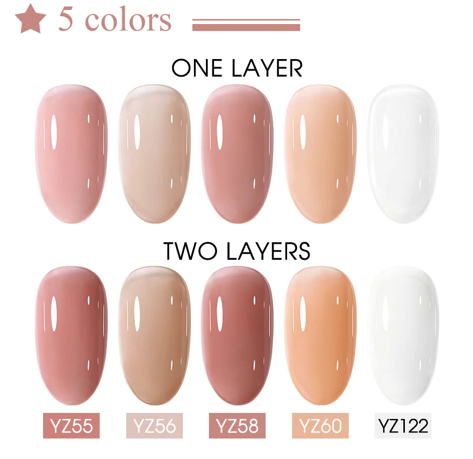 Clou Beaute 20pcs TPO & HEMA FREE Nail Gel Polish Set Red Pink Nude UV LED Soak Off Polish Gel Nail Semi Permanent Nail Varnish