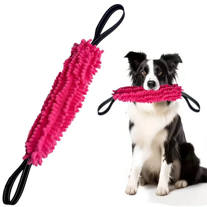 Dog Training Bite Stick Double Handle Interactive Toy Teeth Grinding Dog Training Stick Pet Dog Training Jute Sleeve Dog Toys