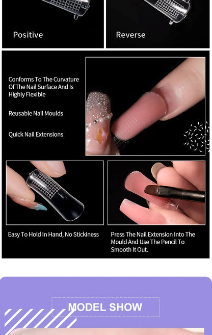 Poly Extension Gel Nail Kit 14 PCS 15ML Quick Building UV/LED Gel with Slip Solution and Nails Art Lamp  for Beginner Manicure