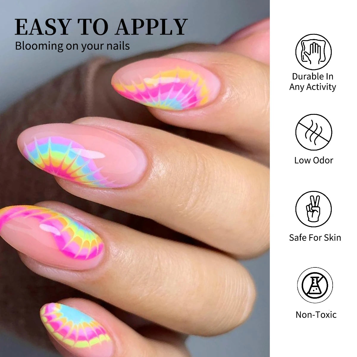 This 15ml nail blooming gel is a functional gel with a blooming effect that enhances the artistry and beauty of nail art. It is