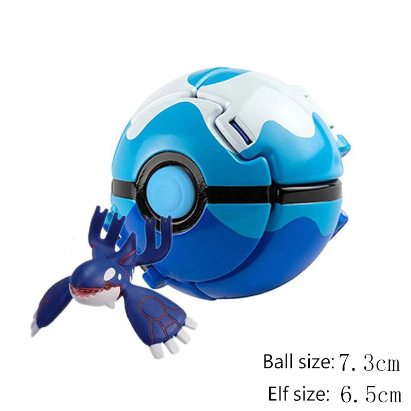 25 Styles Pokeball Figure Anime Figure Pokemon Elf Ball Toy Action Model Pikachu Mewtwo Charmander Kids Birthday Gifts Toys
