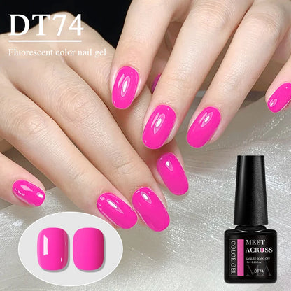7ml Fluorescent Gel Nail Polish Ultra Bright Colors Spring Summer Nail Salon Supplies UV LED Long-Lasting Varnish DIY Manicure