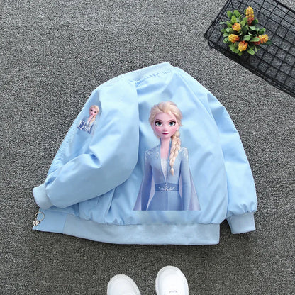 Boys Spiderman Hooded Jackets 1-10 Years Girls Spring Autumn Stitch Print Sports Coats Children Cartoon Outerwear Kids Clothes