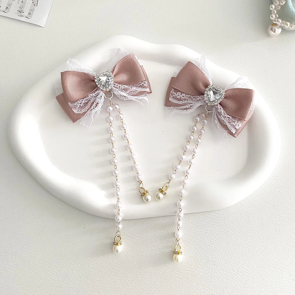 Lolita Hair Bow Clip Set.