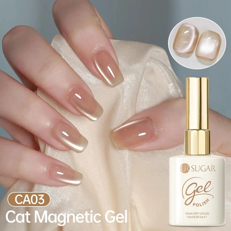 UR SUGAR 15ml Cat Magnetic Gel Nail Polish 30 Colors Semi Permanent Magnetic Gel UV/LED Soak Off Painting Vanrish Design