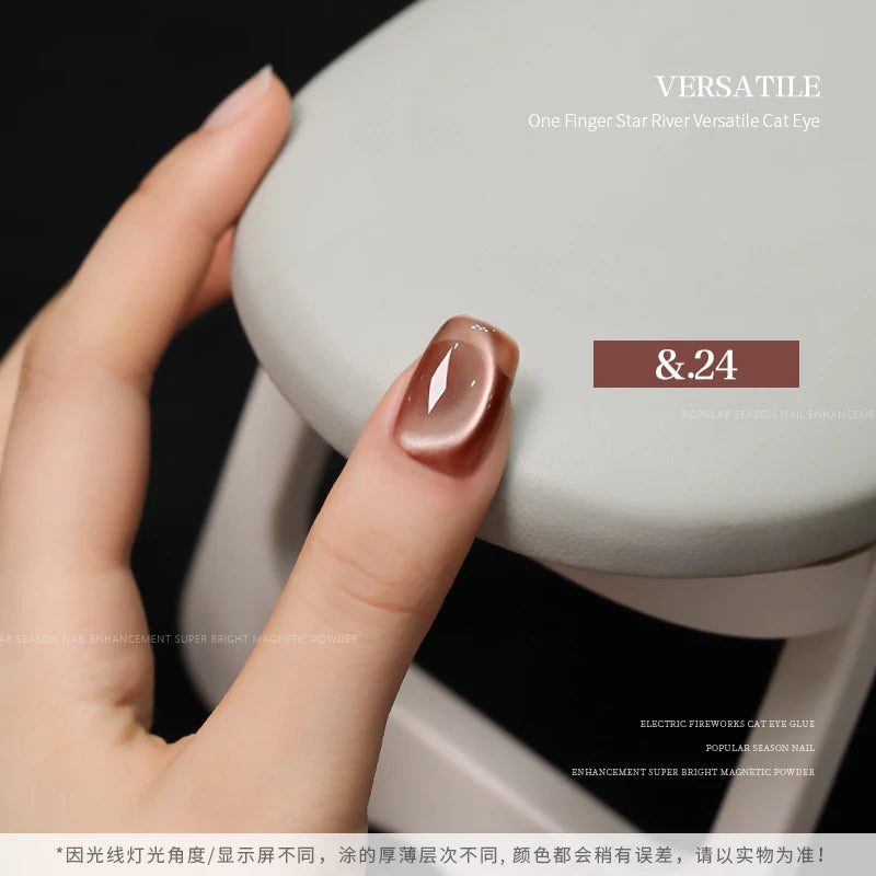 36color/set Star River Cat Eye Gel Nails Polish 15ml Magnetic Gel Glass Beads Semi Permanent Soak Off UV Nail Gel For Nail Salon