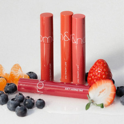 rom&nd JUICY LASTING TINT-11 Shades,Juicy Glossy Texture,Lip Glosses,Luxury Makeup,Korean Cosmetic,K-Beauty,Korean Makeup