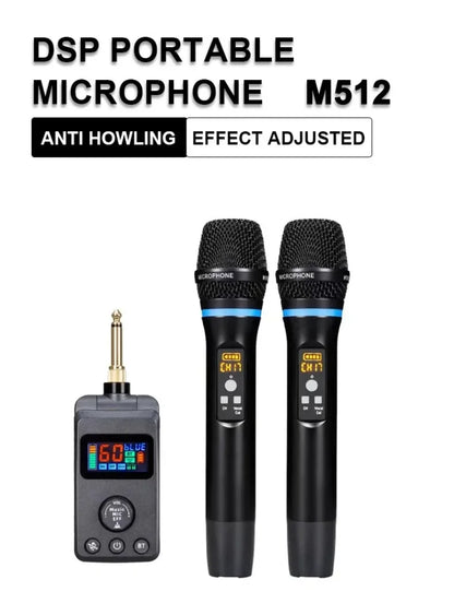 M50 Wireless Microphone DSP Anti-whistling Reverb Anti-whistling Reverb Bluetooth Microphone Singing Home Entertainment KTV