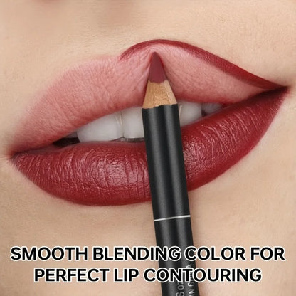 Pudaier 6-Color Waterproof Matte Lip Liner - Long-Lasting, Non-Transfer Formula, Matte Finish, 6 Versatile Shades