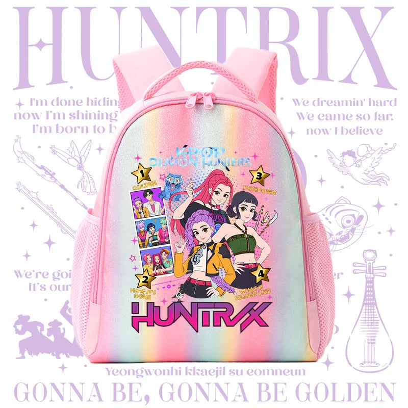 Backpack Rainbow Colors Student Backpackg KPOP Anime Tiger Schoolbag Holiday Gifts