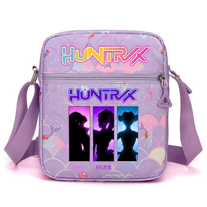 New⭐️ KPOP Shoulder Bag Crossbody Bags Double-deck Storage Bag Large Capacity Square Zip Storage Sports Bag Fans Gift