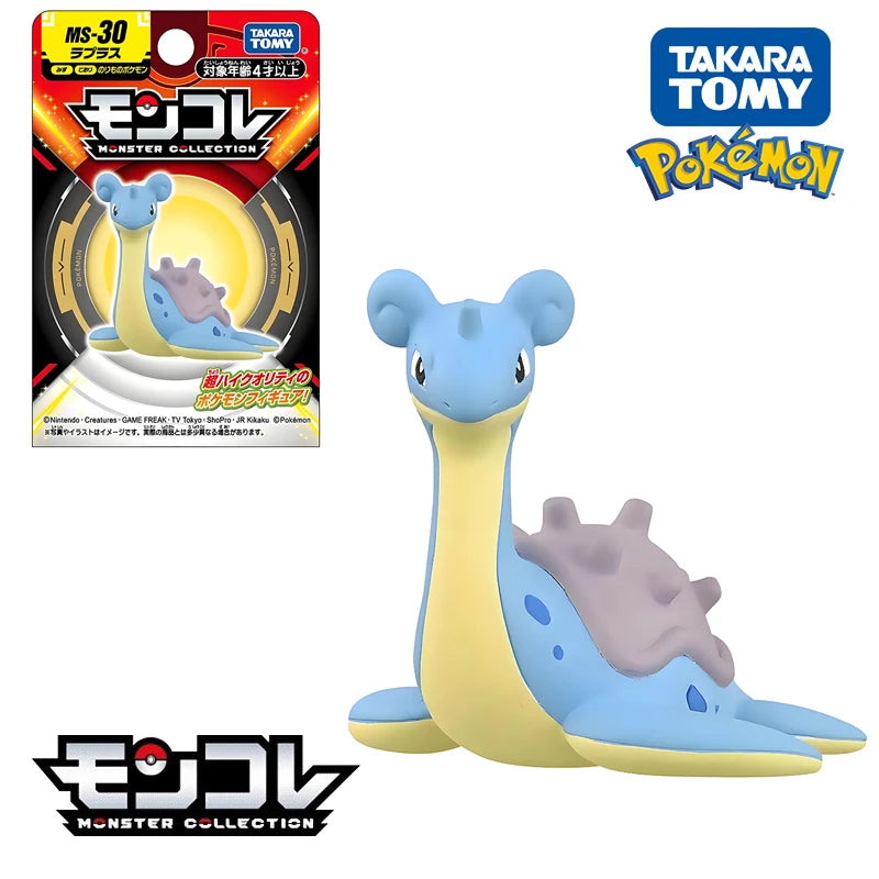 Original TAKARA TOMY Pokemon Figure Toys Mimikyu Maushold Lapras Charizard Umbreon Sylveon Vaporeon Model Dolls Birthday Gifts