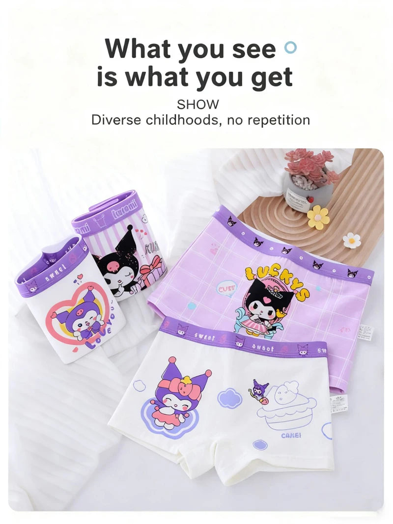 4pcs Pokemon Boys Boxer Underpants Cotton Anime U Pouch Bulge Underwear Cartoon Shorts Kids Cute Breathable Boxer Pants 2-12Y