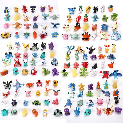 48/72/96/120/144pcs Pokemon Anime Action Toy Figures Doll Model Colletion Toys For Children