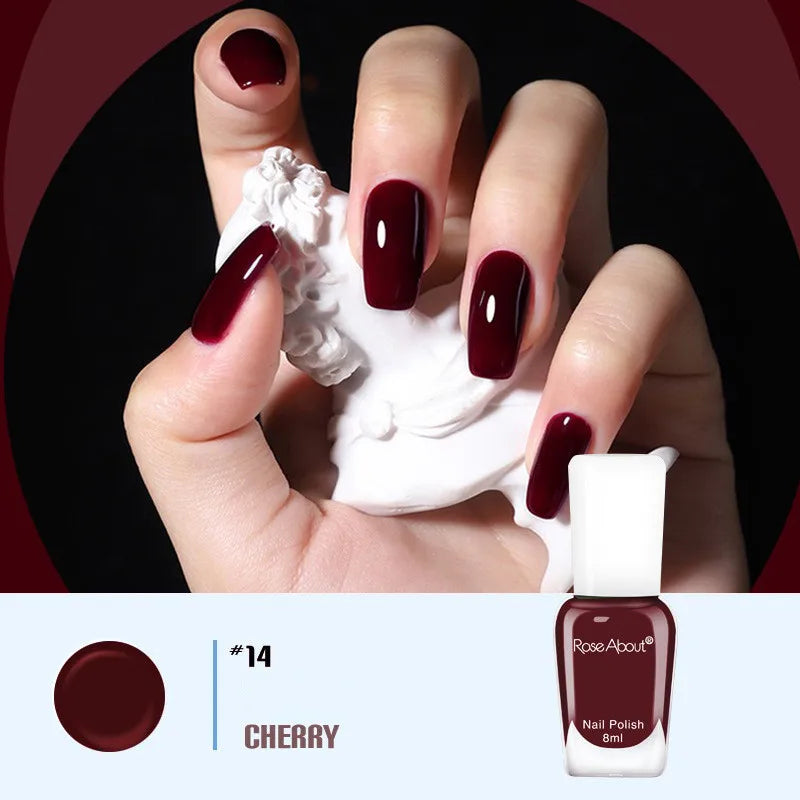 40 Colors Water-Based Nail Polish