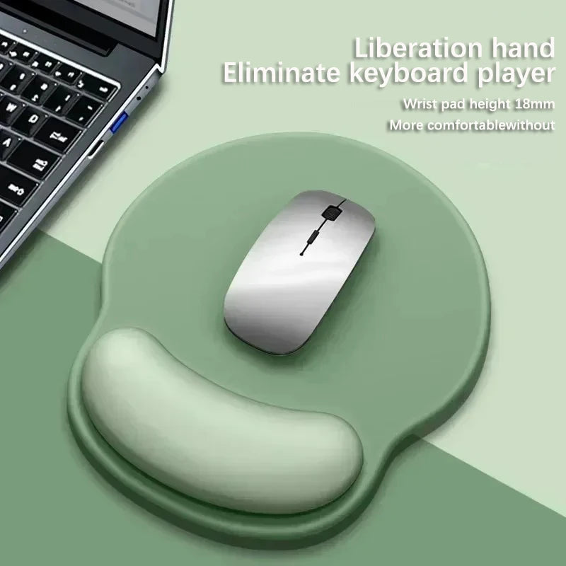 VAORLO Ergonomic Wrist Rest Mouse Pad: Soft Non-Slip Silicone Support