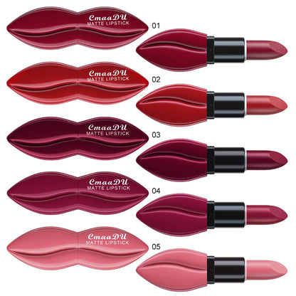 Rose Purple Matte Lipsticks Waterproof Velvet Nude Lipstick Sexy Red Lip Stick Pigment Makeup Pink Lip Gloss Long Lasting Makeup