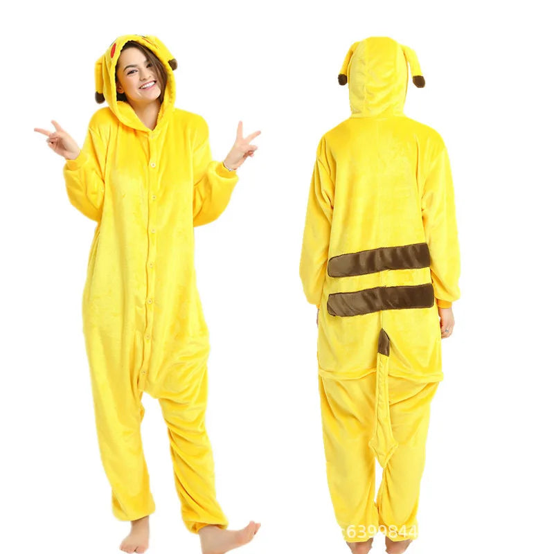 TAKARA TOMY Pokemon Cosplay Kigurumi Onesie Snorlax Jigglypuff Umbreon Gengar Costume Halloween Adult Anime Bulbasaur Pajamas