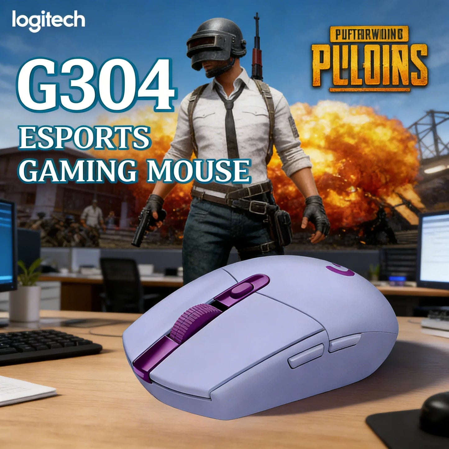Logitech G309 Kamisato Ayaka Special Edition Wireless Bluetooth Dual-Mode Esports Mouse Hybrid Switches+G102/G203/G304/G305/M220