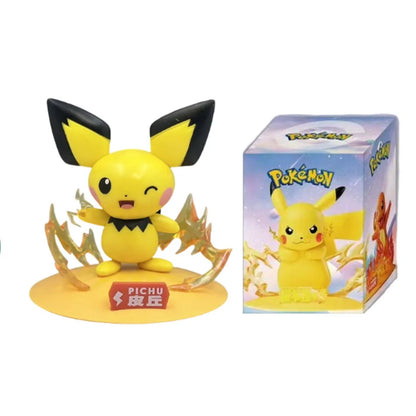 12 style Pok é mon Doll Pikachu Blind Box Anime Models Desktop Decorations Action Figure Collection Pok é mon Toys Birthday Gift