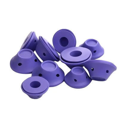 10/20pcs Soft Rubber Hair Curlers Silicone Heatless Hair Rollers Clips No Hurt Hair Rollers Hairdressing DIY Hair Styling Tools