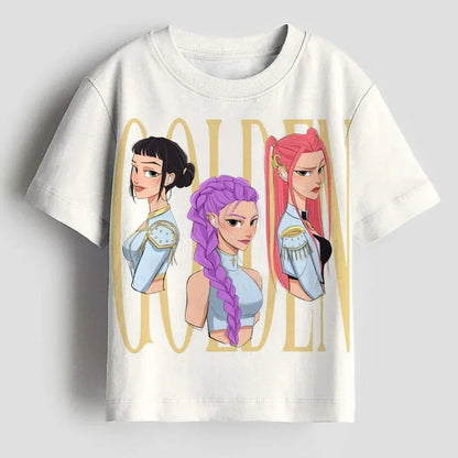 Hasbro Monster Girls Group K-POP, KPOP Dinosaur Hunter Series Women's Sportswear Children's Cartoon 3D T-Shirt
