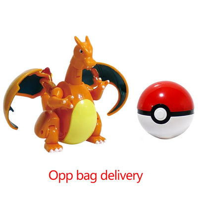 Pokemon Pokeball Figure Ball Pikachu Charizard Mewtwo Mew Eevee Gengar Lapras Blastoise Venusaur Gyarados Educational Toy Kids