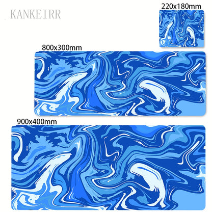 Computer Mouse Pad Strata Liquid Gaming Accessory Mousepad Black White Large Desk Mat Gamer Rubber XXL 50x100 Mause Carpet Run