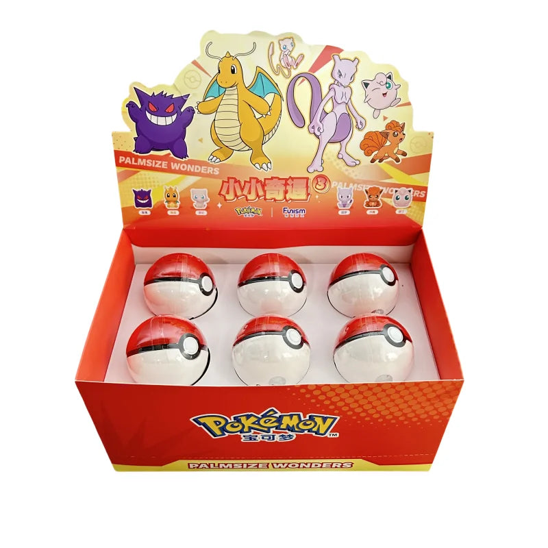 Pokemon Anime Poke Ball Action Figures Sylveston Umbreon Gengar Mini Dolls FUNISM Original Genuine Model Car Ornament Toys Gift