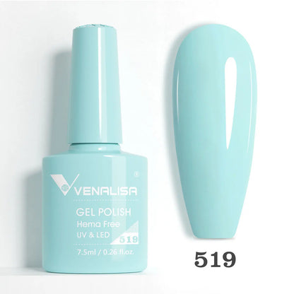 Venalisa VIP5 Nail Gel Polish HEMA/TPO FREE Full Coverage Beautiful Semi Permanent Soak Off UV LED Gel Nail Polish Gel Lacquer