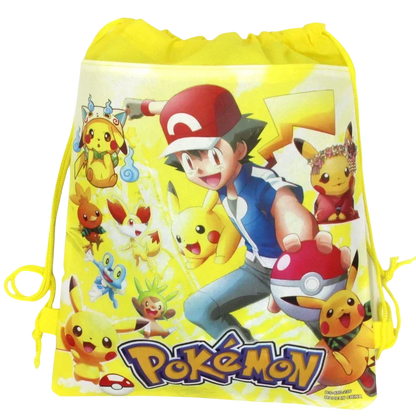 Pokemon Themed Cartoon Pikachu Birthday Party Children's Bag Balloon Decoration Paper Bag Cake Box Baby Shower