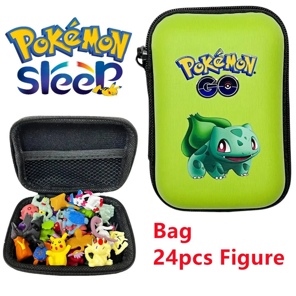24pcs/Bag Set 2-3cm Pokemon Bag Figures Toy Bulk Anime Mini Doll Figurine Small Pocket Monster Birthday Gift Toys