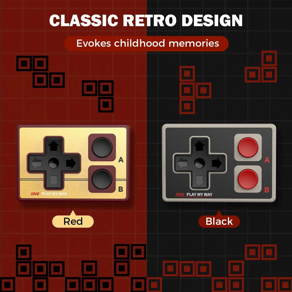 IINE Mini Controller for iOS Android PC Phone Gamebrick Retro Gamepad Page-turning Camera Control Portable Keyboard Dual Mode