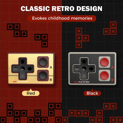 IINE Mini Controller for iOS Android PC Phone Gamebrick Retro Gamepad Page-turning Camera Control Portable Keyboard Dual Mode