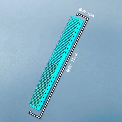 Hair Cutting Comb With Scale Cyan Yellow Ruler Haircut Combs Barber Shop Hairdressing Hairbrush Salon Styling Tools Y0521