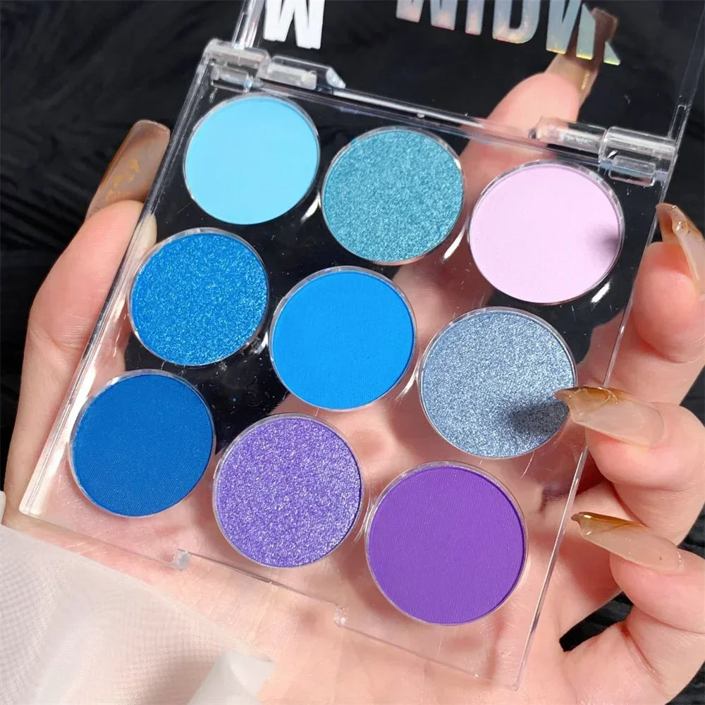 9 Colors Eye Shadow Palette Summer Pearl Matte Fine Shimmer Eyeshadow Powder Long Lasting Charming Eyes Make Up Palette Cosmetic