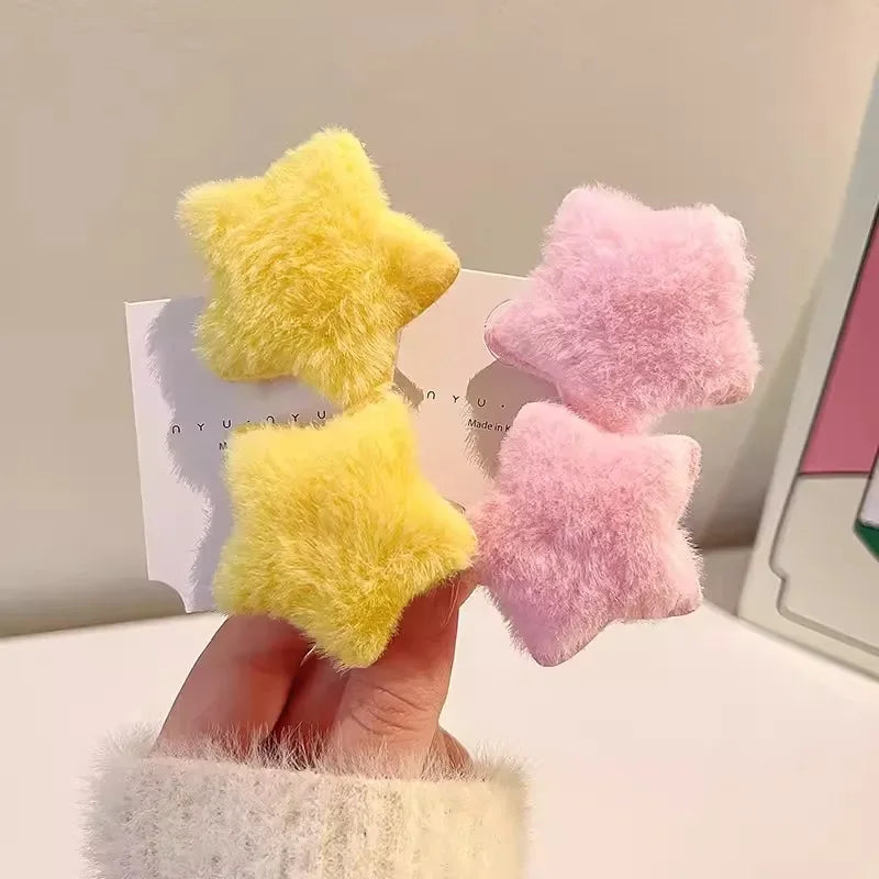 Plush Y2K Star Hair Clip.